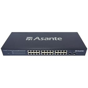 Asante FriendlyNet 24-Port Gigabit WebSmart Green Ethernet Switch (Dark Grey) by Asante