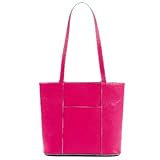 Baekgaard Leather Tote - Azalea/Turquoise