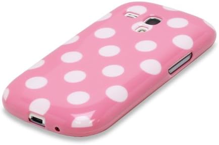 Fosmon DURA Series Polka Dot Flex TPU Case for Samsung Galaxy S3 III mini / GT-I8190 - Pink