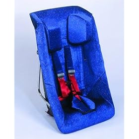 Child TheraPedic Positioning Car Seat and seat cover upholstry - Rose Color