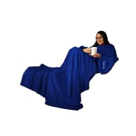 Gift House Int Snug Rug Blankets with Sleeves, Adults, Blue