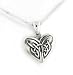 Celtic Knot Eternal Heart Sterling Silver Pendant 18" Chain Necklace