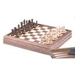Combination Games Set - 17 inch Walnut 3 in 1