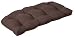Outdoor Patio Furniture Wicker Loveseat Cushion - Dark Chocolate Brown