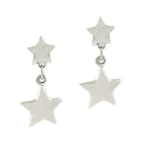  : Nursery Rhyme Sterling Silver .925 Twinkle Twinkle Star Dangle Earrings