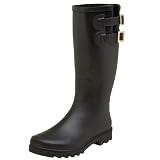 Chooka Womens Signature Solid Dual Buckle Rain