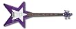 Daisy Rock Star Bass Guitar, Cosmic Purple