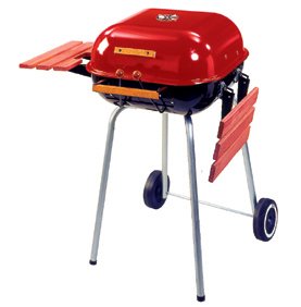 Meco Series 4100 Model 4106 Square Utility Charcoal Grill, Red Meco Series 4100 Model 4106 Square Utility Charcoal Grill, Red