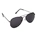 Silver Kartz Unisex Aviator Sunglass (Black, Free Size) RS.169.00