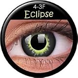 Eclipse Colourvue Crazy Collection Colored Circle Contact Lenses 14.0 mm (YELLOW). 2 Order (Any color) 1 free limited edition lens case sold by FATTYCAT