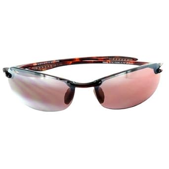 Click here to buy MAUI JIM MAKAHA 405 R405-10 TORTOISE PLASTIC ROSE POLARIZED SEMI RIMLESS SUNGLASSES SHADES by Maui Jim.