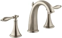 Hot Sale KOHLER K-310-4M-BV Finial Traditional Widespread Lavatory Faucet, Vibrant Brushed Bronze