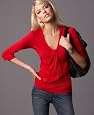 Tommy Hilfiger Lexy V-Neck Jersey Top