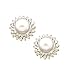 14K 7MM Cultured (Akoya) Pearl & Diamond Earrings
