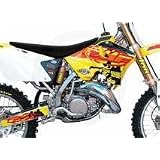 01-02 SUZUKI RM125: FMF POWERCORE 2 SHORTY SILENCER - 2-STROKE (BRUSHED ALUMINUM) by FMF