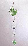 MTL FROG W/GLASS BEADS CHIMES