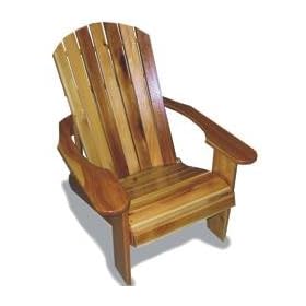 Adirondack Chair Handcrafted in Natural 1 Inch Thick Western Red Cedar by Cedar Chair Store