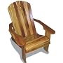 Adirondack Chair Handcrafted in Natural 1 Inch Thick Western Red Cedar