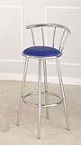 Set of 2 29"H Metal Swivel Bar Stools Chrome Finish