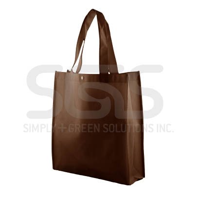 Reusable Grocery Tote Bag - Large 10 Pack - Brown