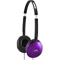 JVC iPhone and iPod Compatible Foldable Lightweight Headphones - Violet