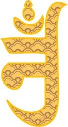 Tibetan Omkar Pattern Art Sticker