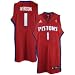 Allen Iverson Detroit Pistons #1 Replica Adidas NBA Basketball Jersey (Red)