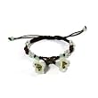 Hand-knotted Bell Flower Jade Bracelet - Adjustable Cord
