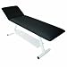 3B Scientific Black Steel Two Section Treatment Table with Adjustable Head Section, 300 lbs Capacity, 79-1/2" Length x 26" Width x 31" Height