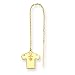 Jewelry : 14K New Orleans Saints Jersey Saints w/Logo Threader Earrings
