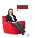 Comfort Research Twill Beanbag Club Chair, Red