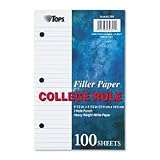 Heavy-Weight 20# Filler Paper, College Ruled, 8-1/2