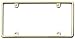 Cruiser Accessories 21360 Slim Rim, Brass Metal License Plate Frame