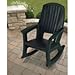 Semco Rockaway Heavy Duty All-Weather Outdoor Rocking Chair Plastics - Green
