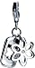 Flower and Tag Sterling Silver Diamond Charm by Hot Diamonds