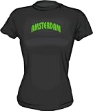 AMSTERDAM logo Women's Tee Shirt in 6 Colors Small thru XXL