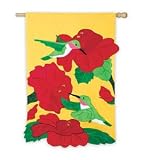 Bedazzled Hummingbird Garden Flag12-1 2"W x 18"L