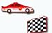 Primal Lite 836514 Patio Lites Race Car and Flag Miniature Party Light