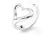 HEART RING - .925 STERLING SILVER RING - (one size fits all rings) Open Back Sterling silver adjustable ring band. Adjustable and resizable rings for fingers. High fashion sterling silver rings for women for her .925 electroplate. Heart Shaped Rings - Ste HEART RING - .925 STERLING SILVER RING - (one size fits all rings) Open Back Sterling silver adjustable ring band. Adjustable and resizable rings for fingers. High fashion sterling silver rings for women for her .925 electroplate. Heart Shaped Rings - Ste