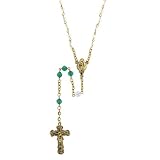 Emerald Green Birthstone Rosary – May