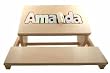 Childrens Custom Made Puzzle Flip Step Stool or Kids Chair
