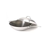 Elite 6.35 Quart Covered Wok with Helper Handle