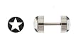 Stainless Steel Fake Plug with Star Logo - 16g Wire - Small Fake Plug - Sold as a Pair Stainless Steel Fake Plug with Star Logo - 16g Wire - Small Fake Plug - Sold as a Pair