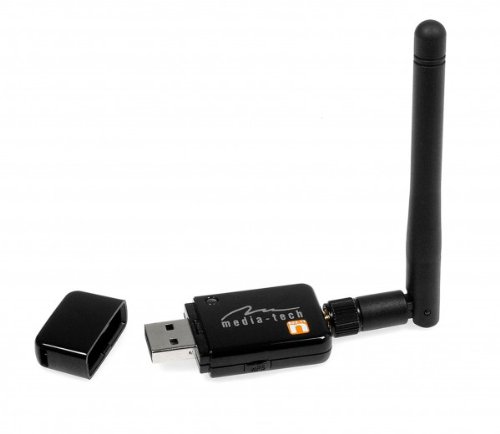 MEDIA-TECH WLAN USB Adapter Antenne mit USB Port kabellose universal Netzwerkkarte IEEE 802.11n  externe Antenne klein