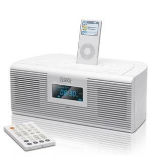 Gear4 HouseParty 24/7 Radio, Weckuhr und Sound-System für iPod weiß