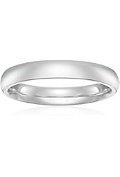 Platinum Comfort-Fit Plain Wedding Band (4 mm)