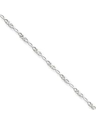 14K White Gold Diamond Bracelet Diamond quality AA (I1 clarity, G-I color)