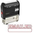 EMAILED Self Inking Rubber Stamp - Red Ink (42A1539WEB-R)