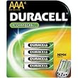 Duracell 67487 - AAA Cell NiMH Rechargeable Battery 4 Pack (DC2400B4N)