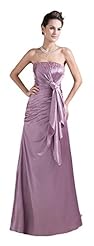 Petite Strapless Floor Length Taffeta Evening Dress/Prom Dress/Maxi Dress 